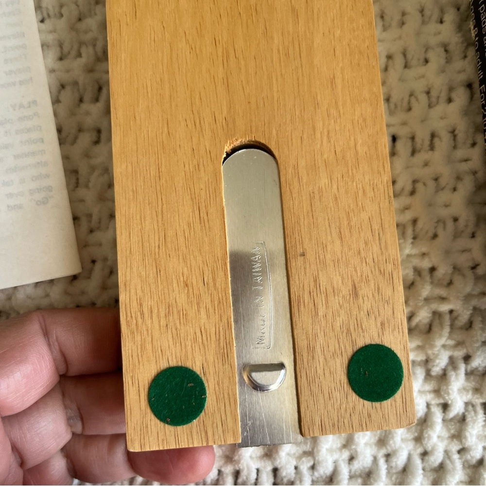 Pressman Classic Cribbage Solid Hardwood Board with Pegs & Instruction Booklet - Picture 10 of 13